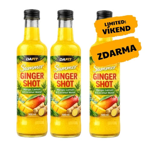 AKCE 2+1 ZDARMA Dafit Summer Ginger Shot 500 ml mango lemon coconut water